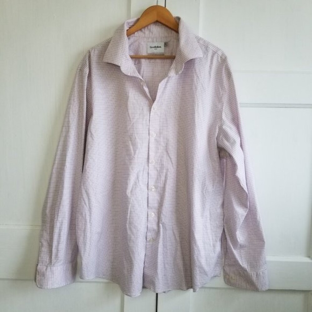 Goodfellow & Co Mens Shirt XXL 18-18 1/2  Long Sleeve Casual Button Up
